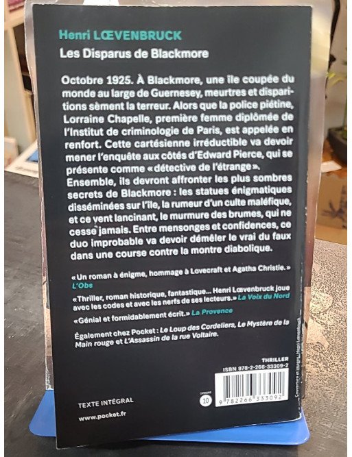 Les Disparus de Blackmore Henri Loevenbruck