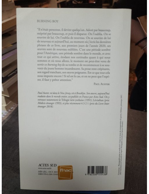Burning Boy - Vie et œuvre de Stephen Crane - Paul Auster