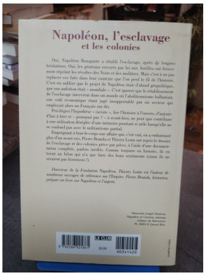 Napoléon, l'esclavage et les colonies - Pierre Branda - Thierry Lentz