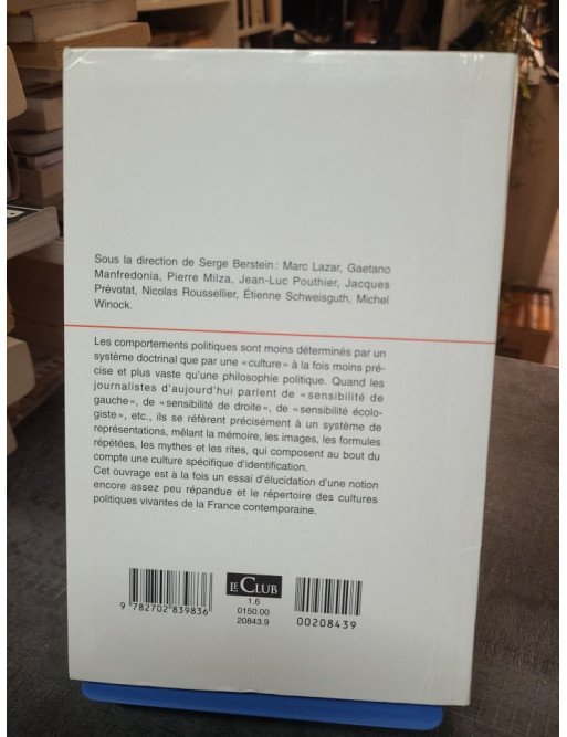 Les cultures politiques en France - Serge Berstein