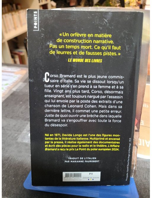 L'Affaire Bramard - Prix Le Point du Polar européen 2024 - Davide Longo