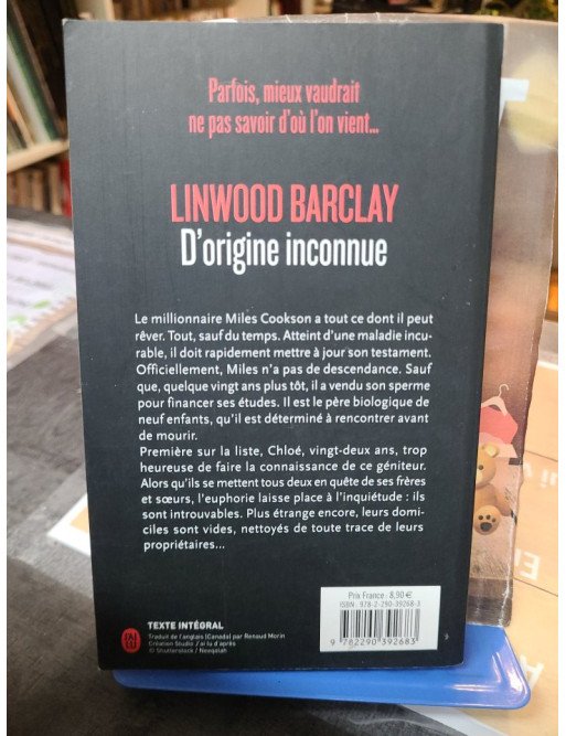 D'origine inconnue - Linwood Barclay