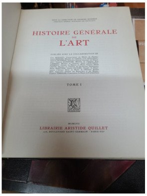 Histoire Générale de l'Art Tome 1 et 2 - Des origines au XVe siècle