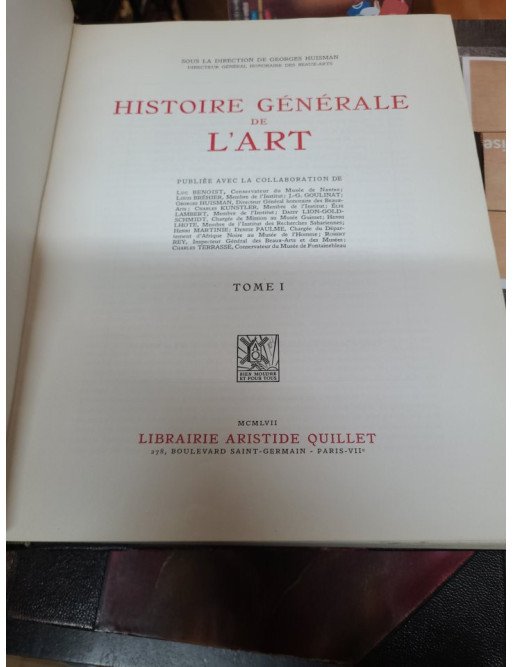 Histoire Générale de l'Art Tome 1 et 2 - Des origines au XVe siècle