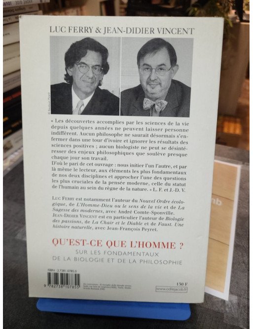 Qu'est-ce que l'homme ? Sur les fondamentaux de la biologie et de la philosophie – Ferry Vincent