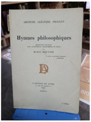 Hymnes philosophiques Aristote Cléanthe Proclus
