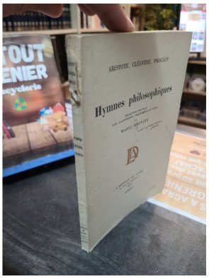 Hymnes philosophiques Aristote Cléanthe Proclus