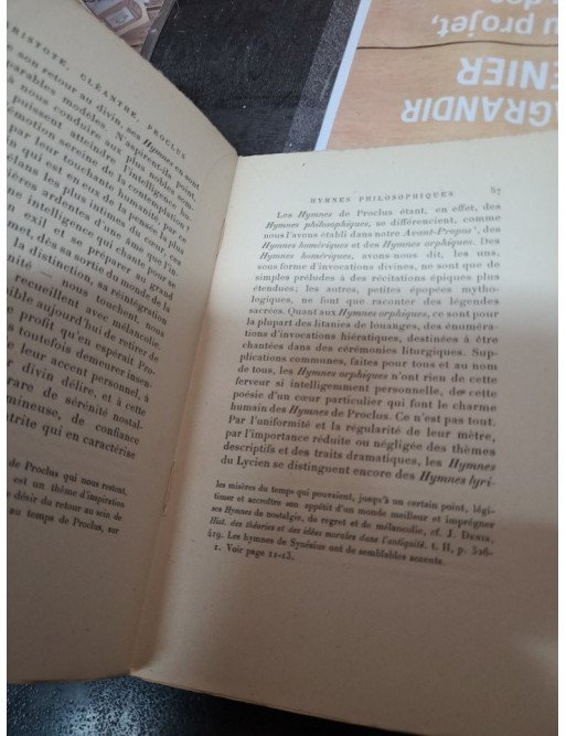 Hymnes philosophiques Aristote Cléanthe Proclus
