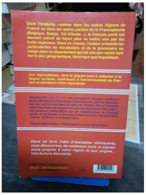 Dictionnaire du parler de l'Ardèche De Abaner à Zou Claudine Fréchet