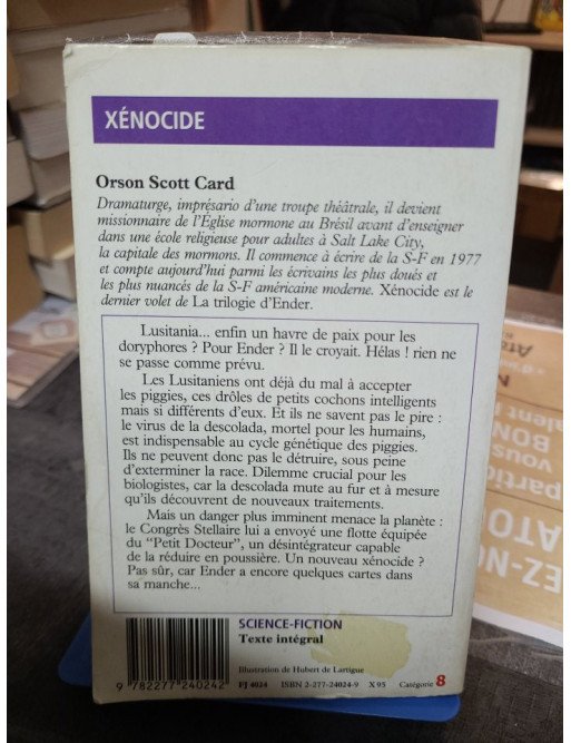 La Trilogie d'Ender - Xénocide (édition J'ai Lu SF n°4024)