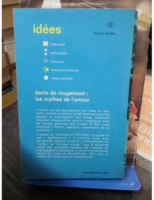 Les mythes de l'amour Denis de Rougemont