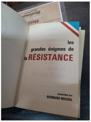 Les grandes énigmes de la Résistance - 3 tomes - Bernard Michal
