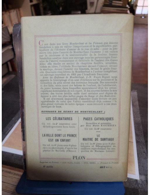 Histoire d'amour de la Rose de Sable Henry de Montherlant