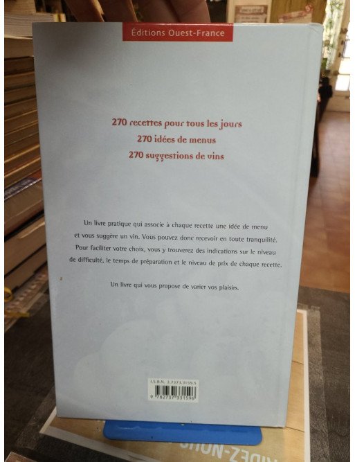 270 Recettes Pour Cuisiner Tous Les Jours Tome 1 Jean-Yves Andant