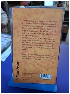 Seule meurt la peur Barry Long édition Le Relié