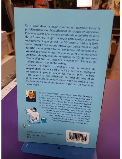 Réchauffement climatique - Le pavé dans la mare ! Jean-Marc Bonnamy