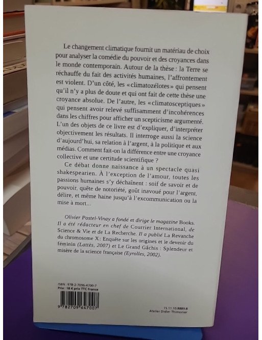 La comédie du climat D'Olivier Postel Vinay