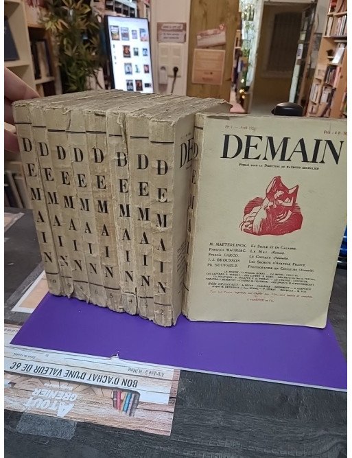 Demain N°6, Septembre 1924 – Raymond Escholier lot de 9 exemplére