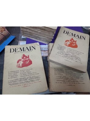 Demain N°6, Septembre 1924 – Raymond Escholier lot de 9 exemplére