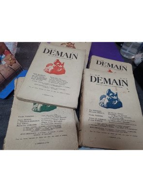 Demain N°6, Septembre 1924 – Raymond Escholier lot de 9 exemplére