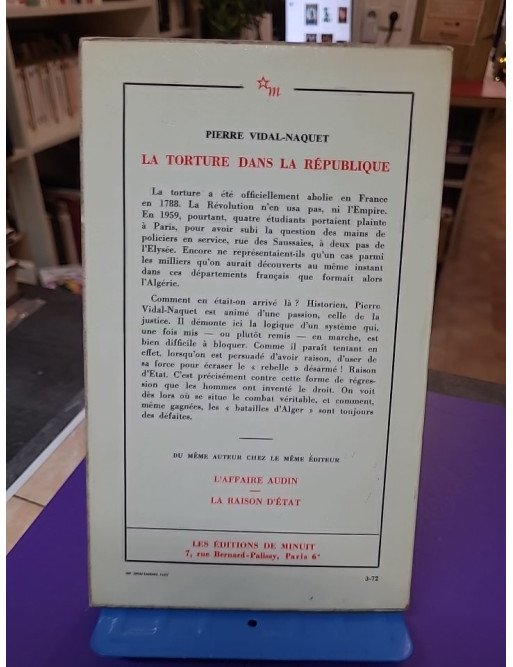 La torture dans la République - Essai d'histoire et de politique contemporaines (1954-1962)