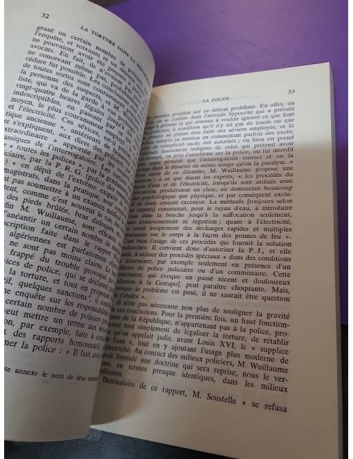 La torture dans la République - Essai d'histoire et de politique contemporaines (1954-1962)