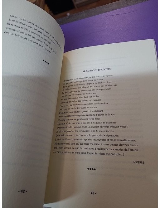 Recueil d'El Babtine : Épanchement rustique