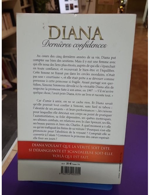 Diana Dernières Confidences Simone Simmons