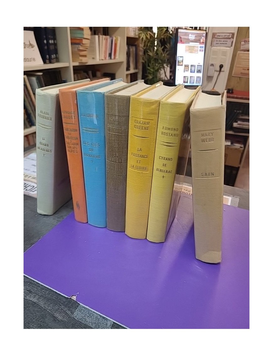 Lot de 7 livres colorés – Éditions Bernard Grasset, collection Super