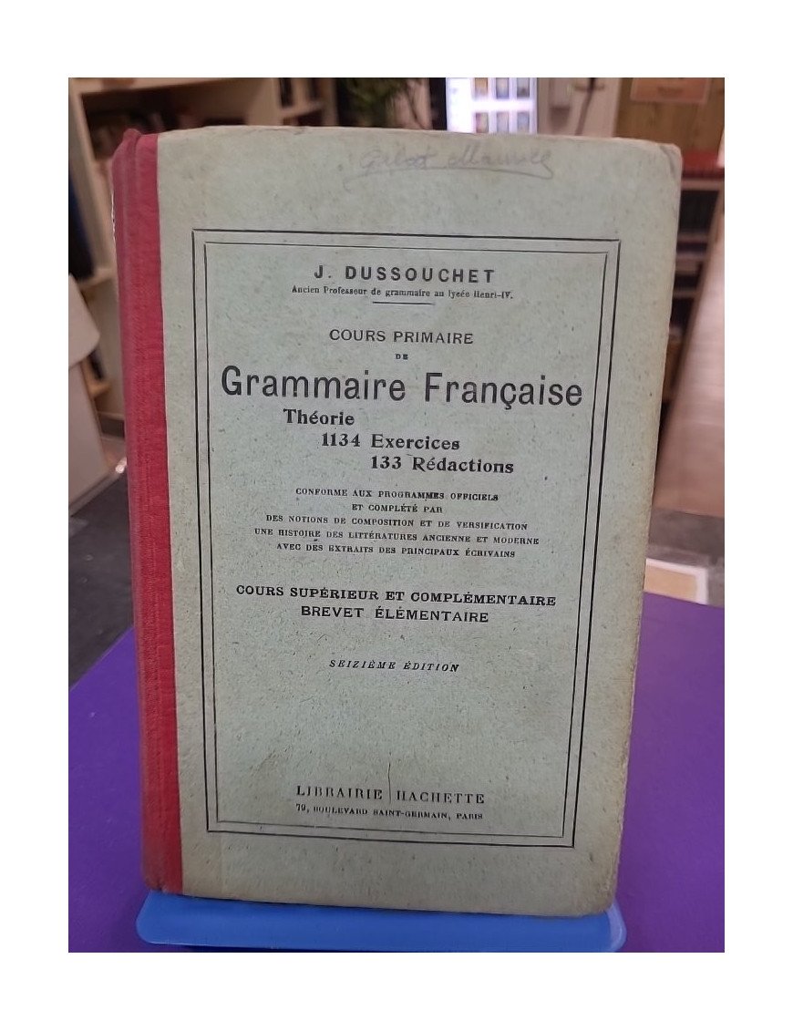 Cours primaire de grammaire française – J. Dussouchet