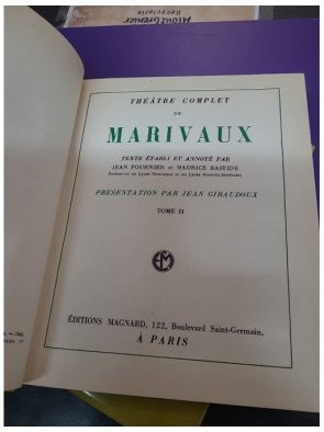 Théâtre complet de Marivaux tomes 1 et 2 - Marivaux