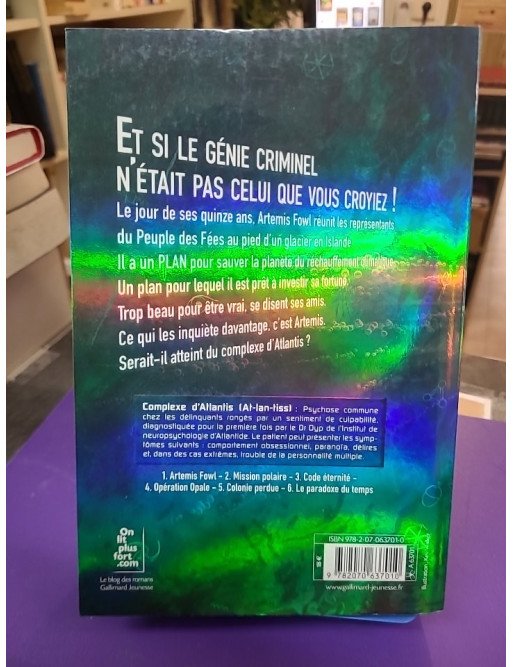 Artemis Fowl – Tome 7 : Le Complexe d’Atlantis – Eoin Colfer
