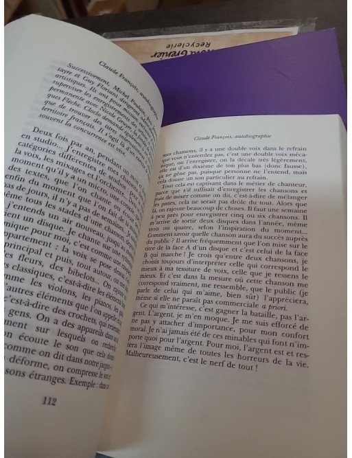 Claude François, autobiographie