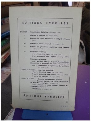 Notions d'algèbre supérieure – Paul Gaudiot