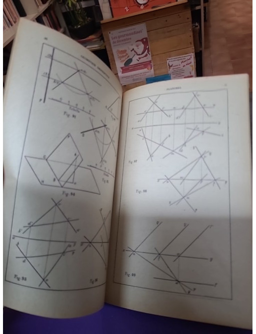 Géométrie descriptive. Classes de mathématiques (2 volumes) - Chenevier
