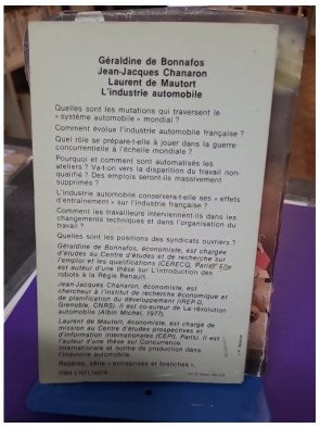 L'Industrie automobile - Bonnafos