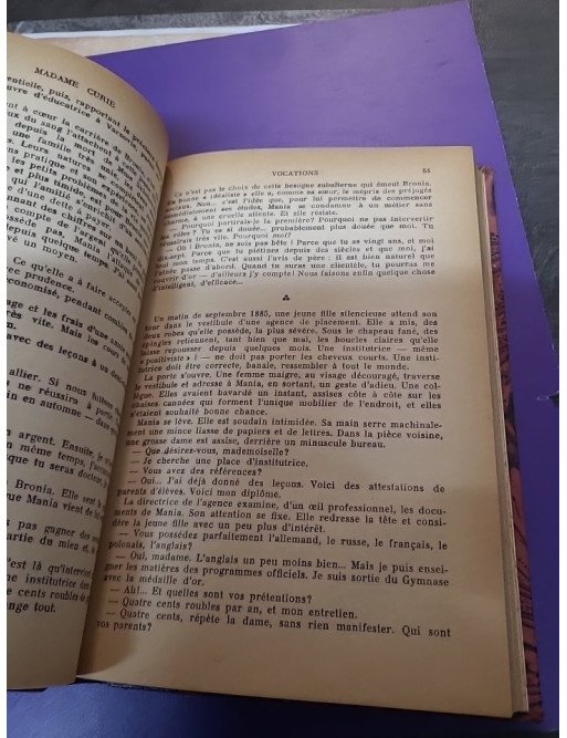 Madame Curie par Eve Curie (Gallimard, 1938)