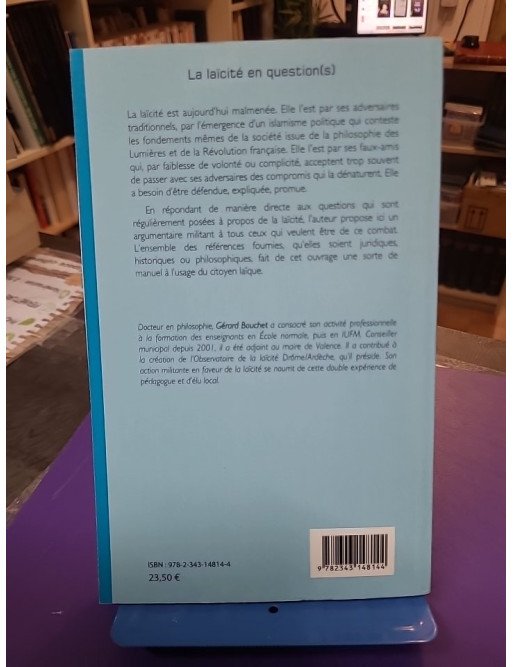 La laïcité en question(s) par Gérard Bouchet (L'Harmattan, 2018)
