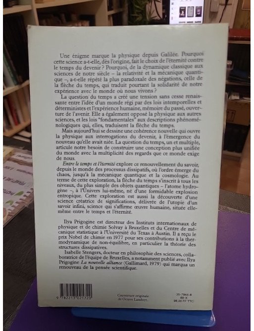 Entre le temps et l'éternité - Ilya Prigogine, Isabelle Stengers