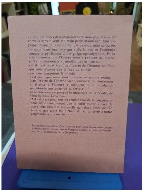 Cahier d'un retour au pays natal - Aimé Césaire