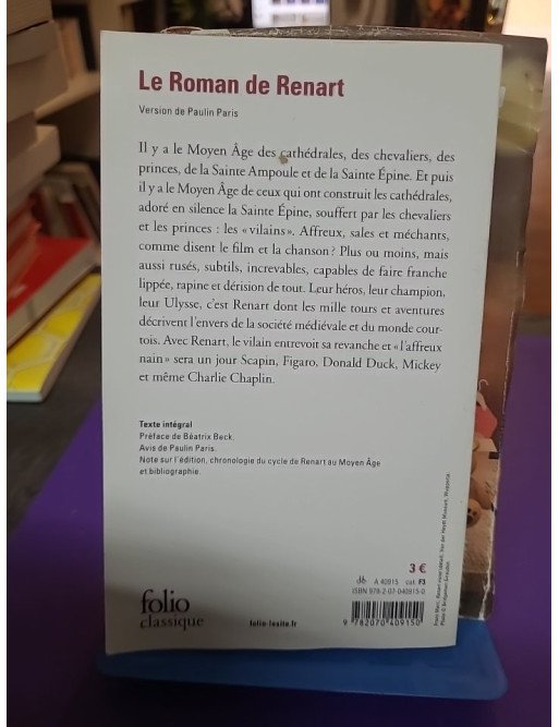 Le Roman de Renart – textes médiévaux