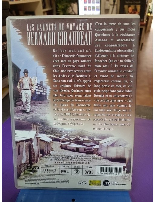 Les Carnets de Voyage de Bernard Giraudeau - Un ami chilien (DVD)