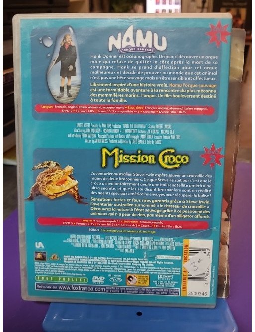 Namu, l'orque sauvage / Mission Croco (DVD)