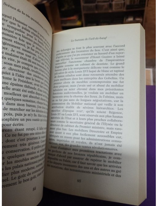 Scènes de la vie quotidienne à l'Elysée