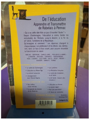 De l'éducation - Apprendre et transmettre de Rabelais à Pennac – Nathalie Marinier