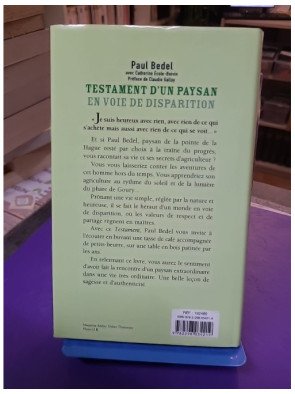 Testament d'un paysan en voie de disparition - Paul Bedel