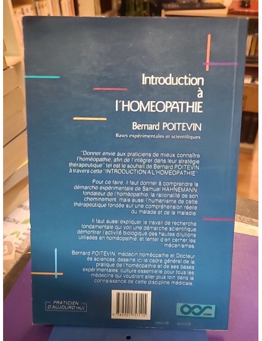 Introduction à l'homéopathie – Bases expérimentales et scientifiques – Bernard Poitevin