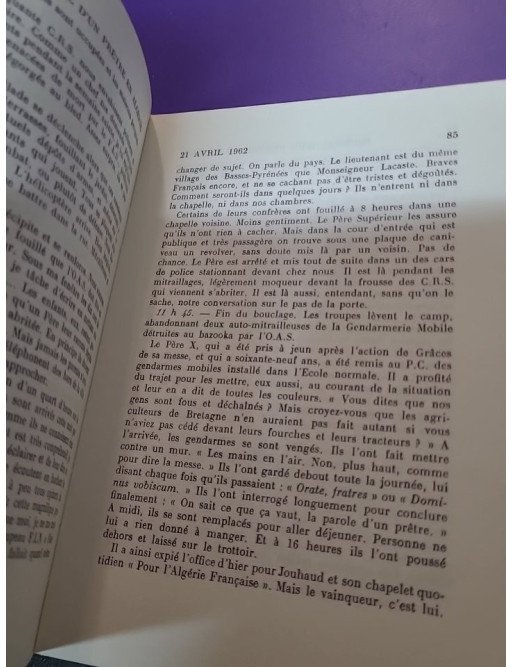 Journal d'un prêtre en Algérie – Oran 1961-1962 – R.P. de Laparre