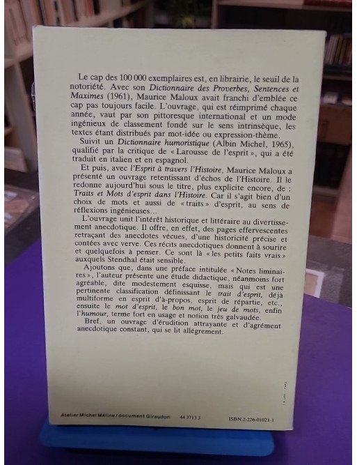 Traits et mots d'esprit dans l'histoire – Sylvaine Trinh, Marc Maurice