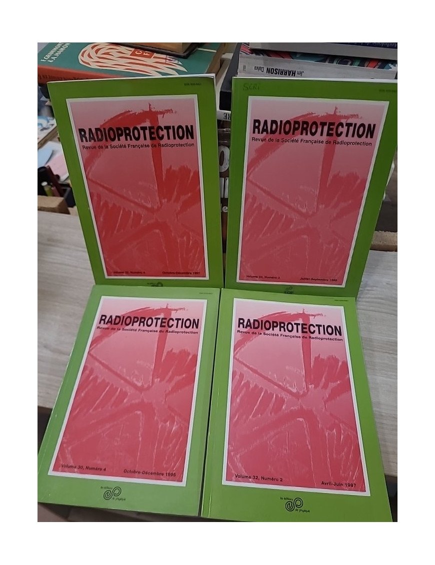 Lot de 4 revues Radioprotection (1995-1999)